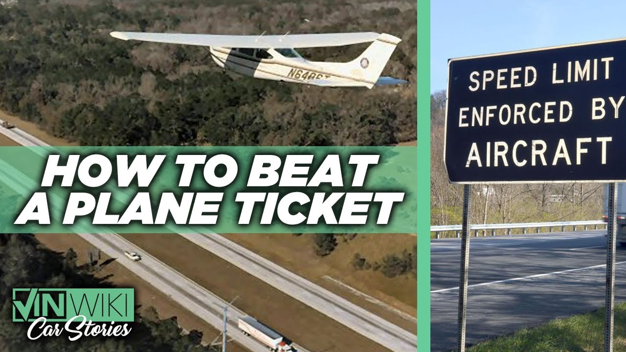 How to beat a speeding ticket from a plane