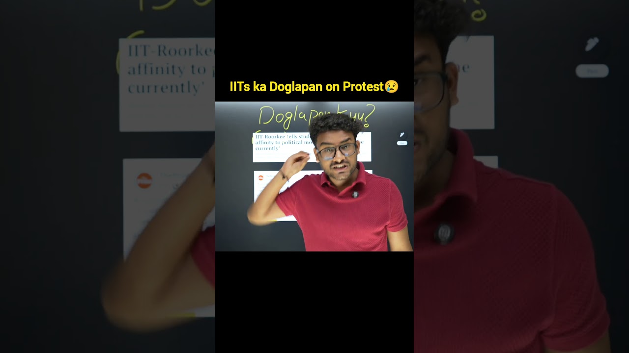 IIT MANAGEMENT 🤡 #jee #protest