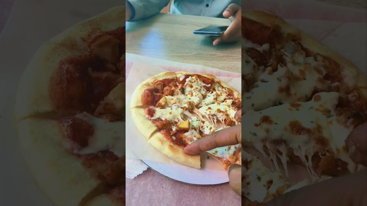 Chicken pizza in Russia 