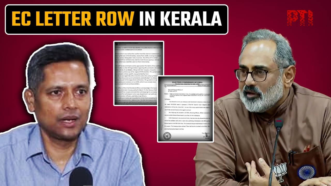 Kerala polls row: EC letter with BJP seal sparks controversy, poll panel calls it clerical error
