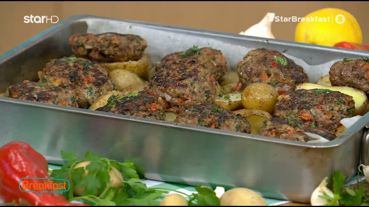 Μπιφτέκια στο φούρνο με πατάτες | Μαργαρίτα Νικολαΐδη