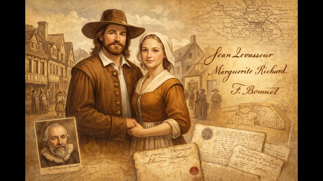 The arrival of Jean Levasseur and Marguerite Richard in 1652