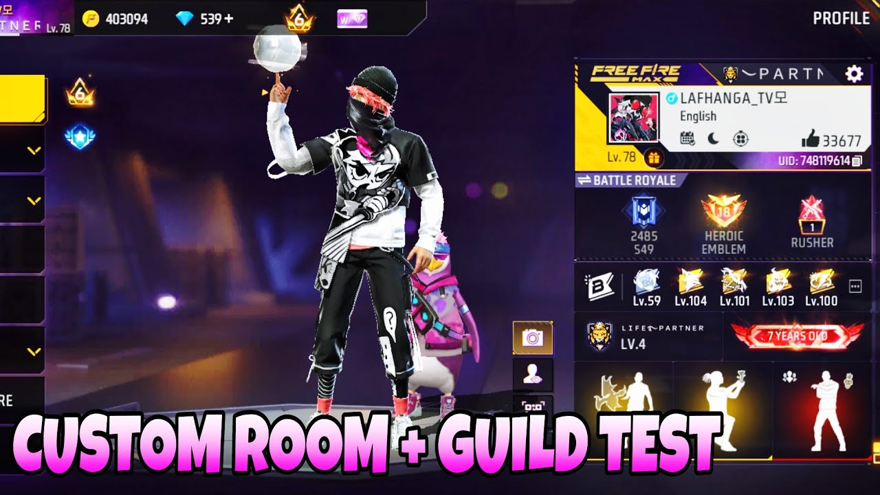CUSTOM ROOM + GUILD TEST IN LIVE #shortslive