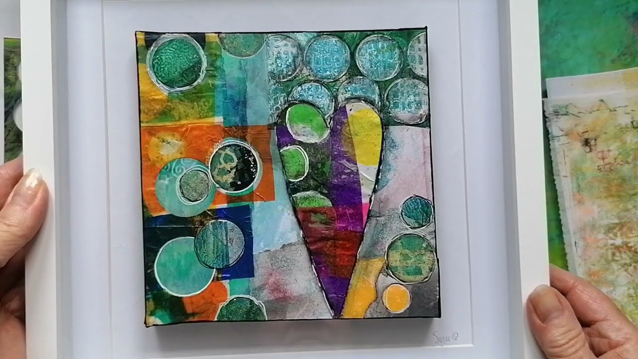 Dabbling with collage - part 1 - trying my hand at some collage canvases