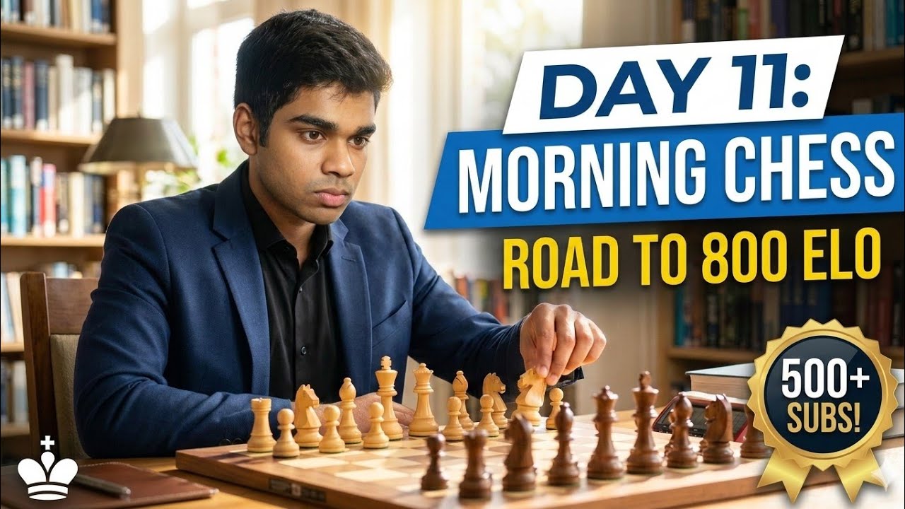 Anurag’s Chess Journey: Day 11 Morning Classical | Road to 800 #MorningStream #RoadTo800 #ChessLive