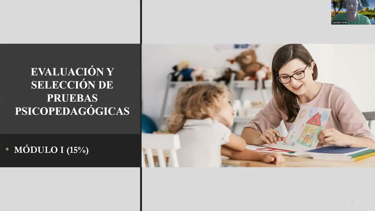 Sesión 0 - Pruebas Psicopedagógicas - Prof. Lourdes Ávila