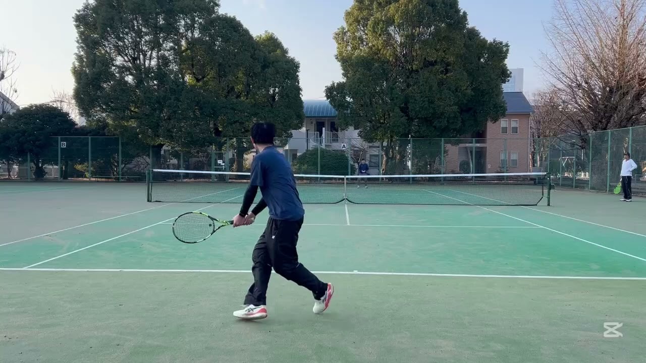 3分動画　テイクバックを工夫したら両手バックが良くなってきた