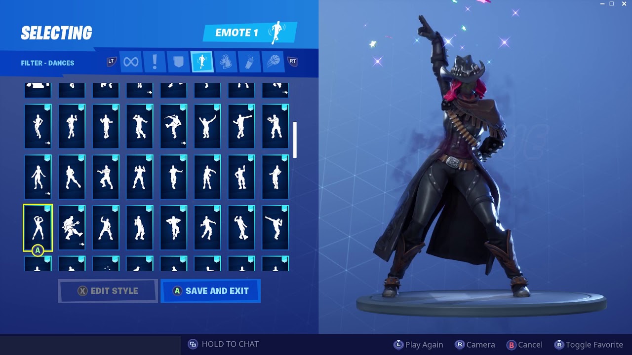 🔥 Fortnite Calamity Stage 5 Black Hat Outfit Showcase with All Dances & Emotes