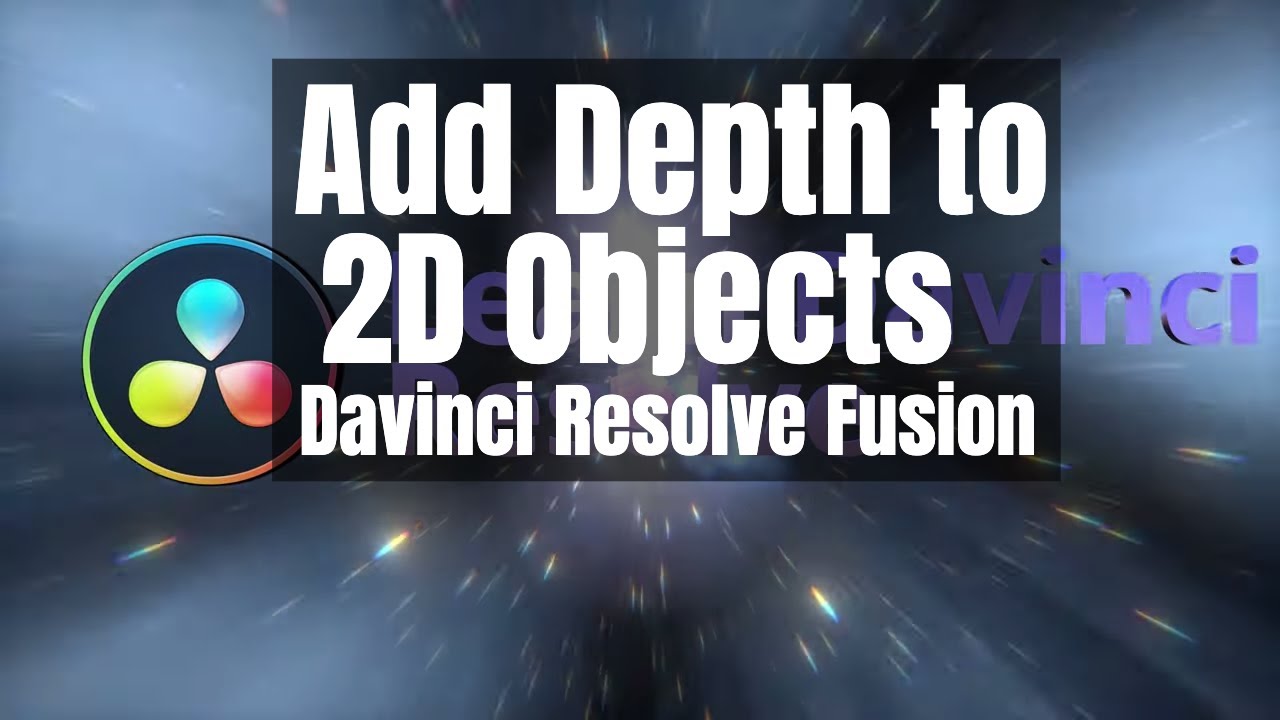 Davinci Resolve Fusion - Depth to 2D Objects and Lens Flares