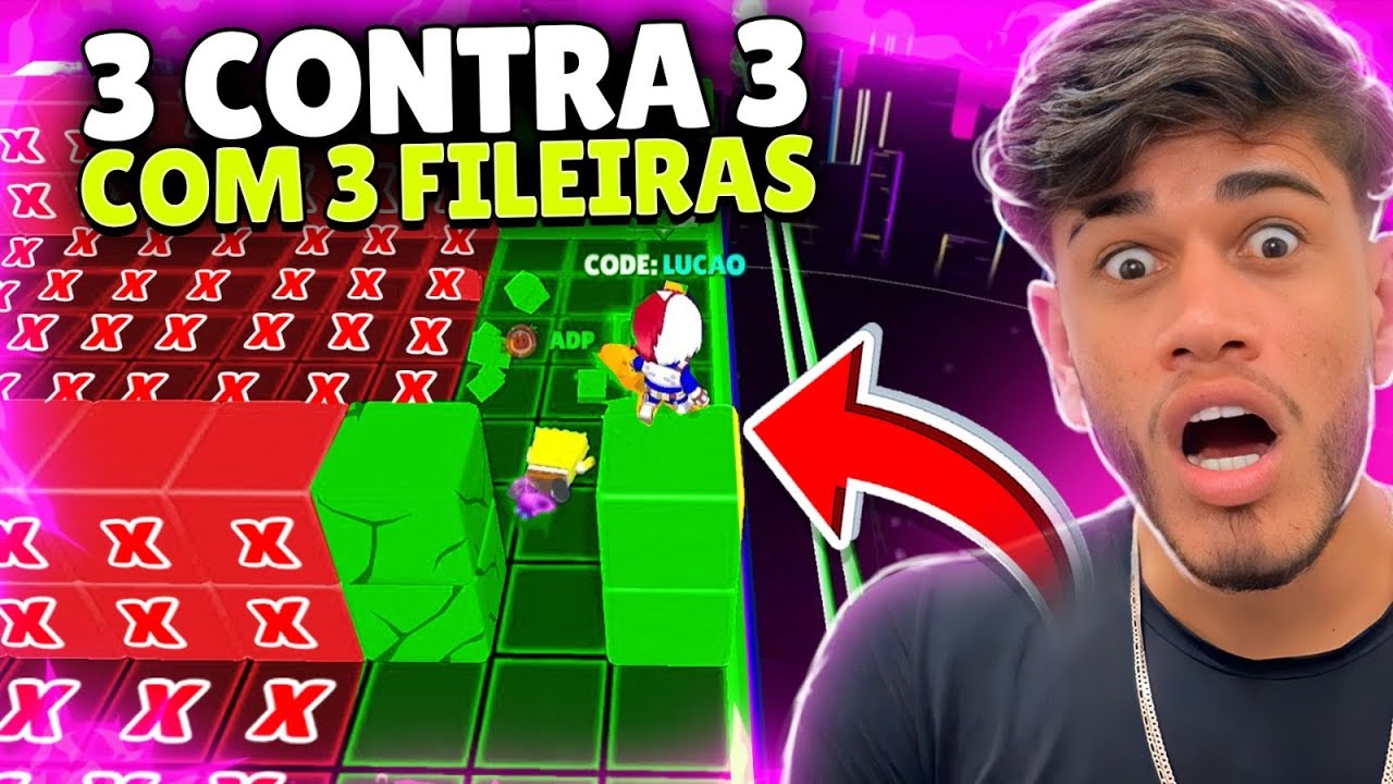 DESAFIO DAS 3 FILEIRAS COM OS AMIGOS NO BLOCKDASH! 