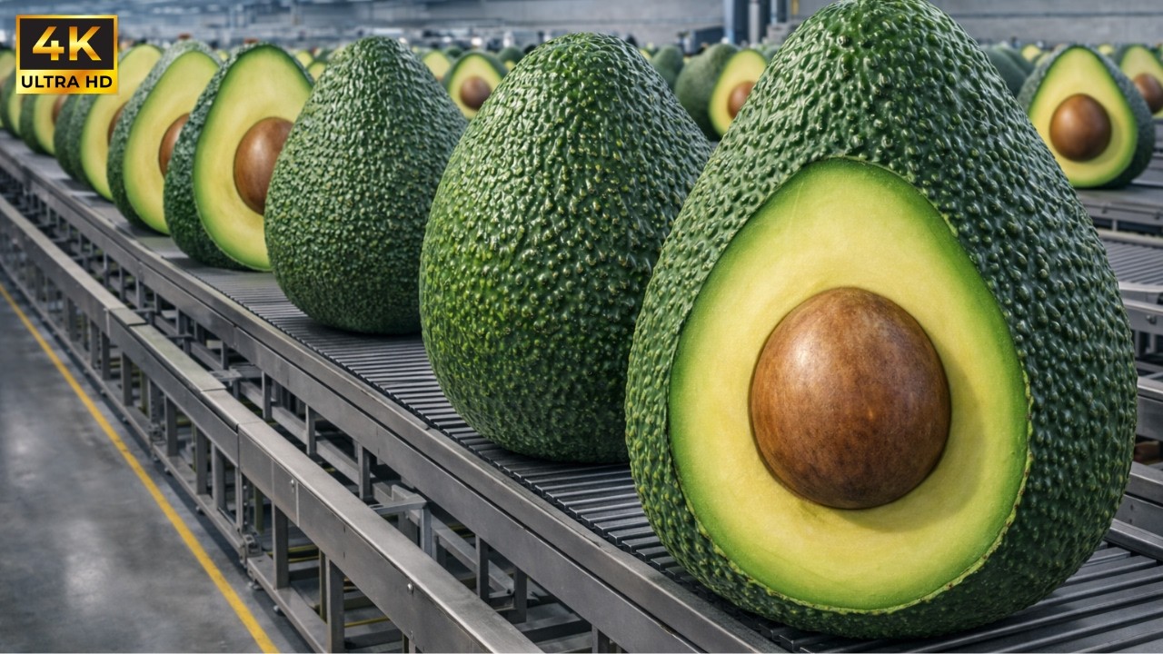 How Avocados products Are Processed in a Real Factory — Full Industrial Documentary