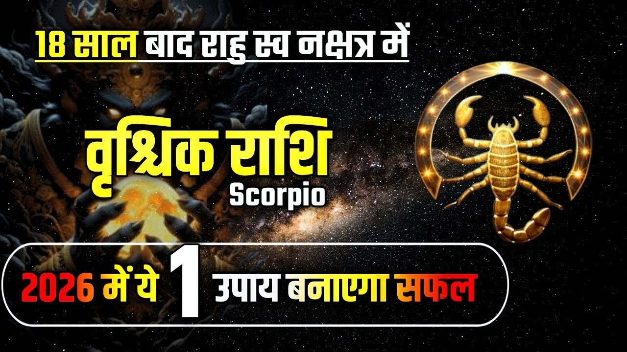 Скорпион 2026 — Раху в своём собственном созвездии спустя 18 лет | Вот причина вашей печали #астр...