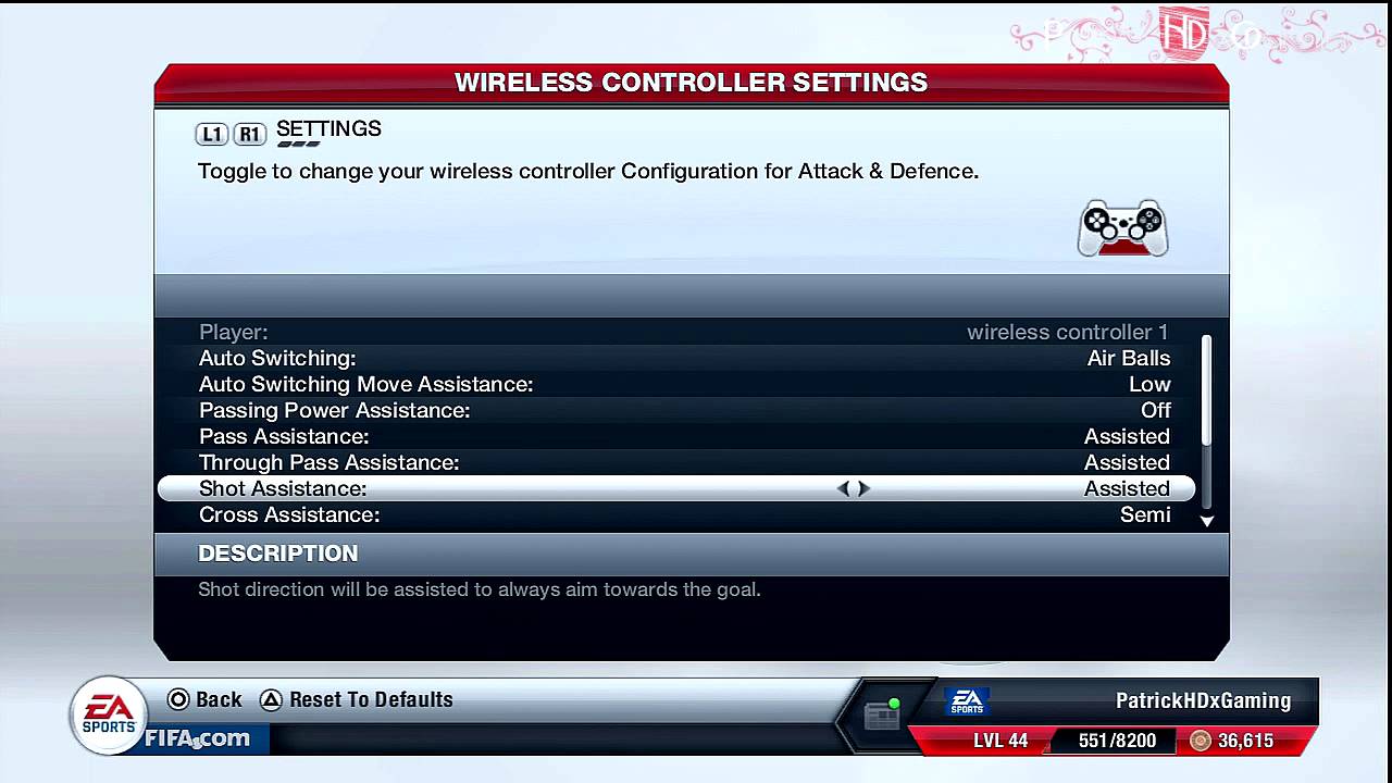Fifa 13 | My Controller Settings | Best Settings (in my Opinion) | by PatrickHDxGaming