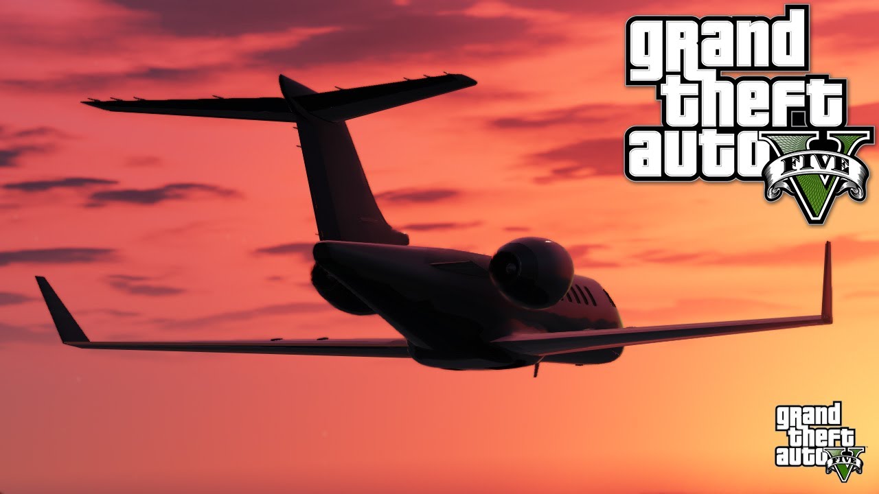 Stealing a private jet from airport | GTA 5 | Gameplay