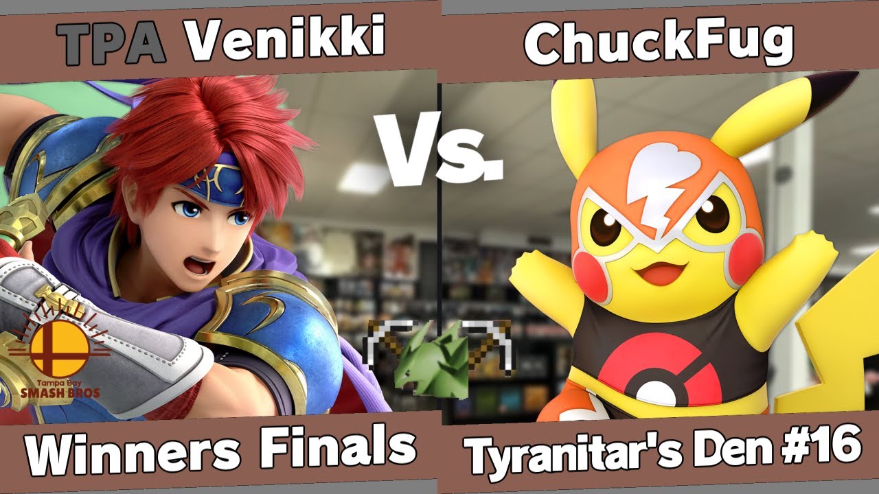 Tyranitar's Den 16 - Venikki (Roy, R.O.B.) vs ChuckFug (Pikachu) - Winners Finals