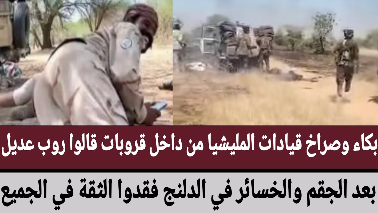 بكاء قيادات المليشيا من داخل قروبات قالوا روب عديل/بعد الجقم والخسائر في الدلنج فقدو الثقة في الجميع