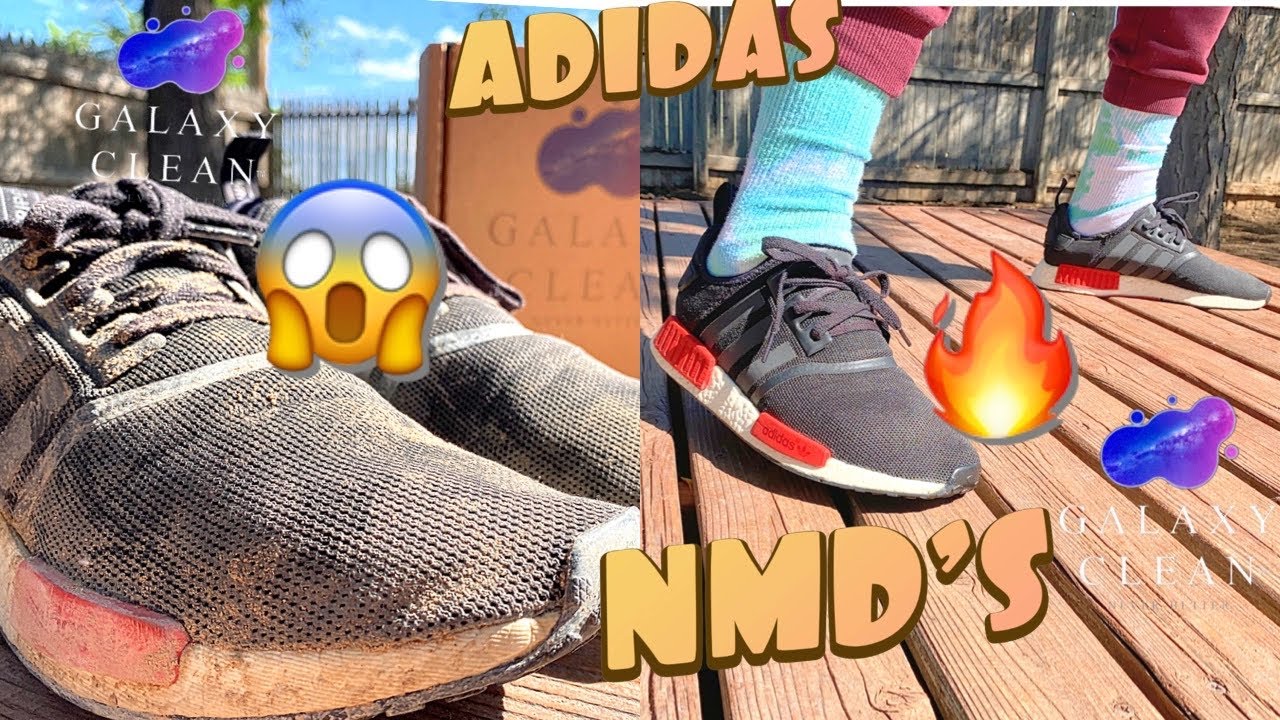 CLEANING DIRTY ADIDAS NMD_R1 ‘BRED'🏮🥶