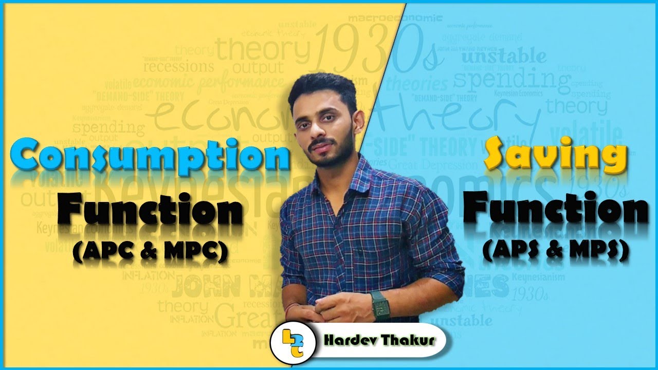 #18 Consumption and Saving Function (APC, APS, MPC, MPS) by Hardev Thakur
