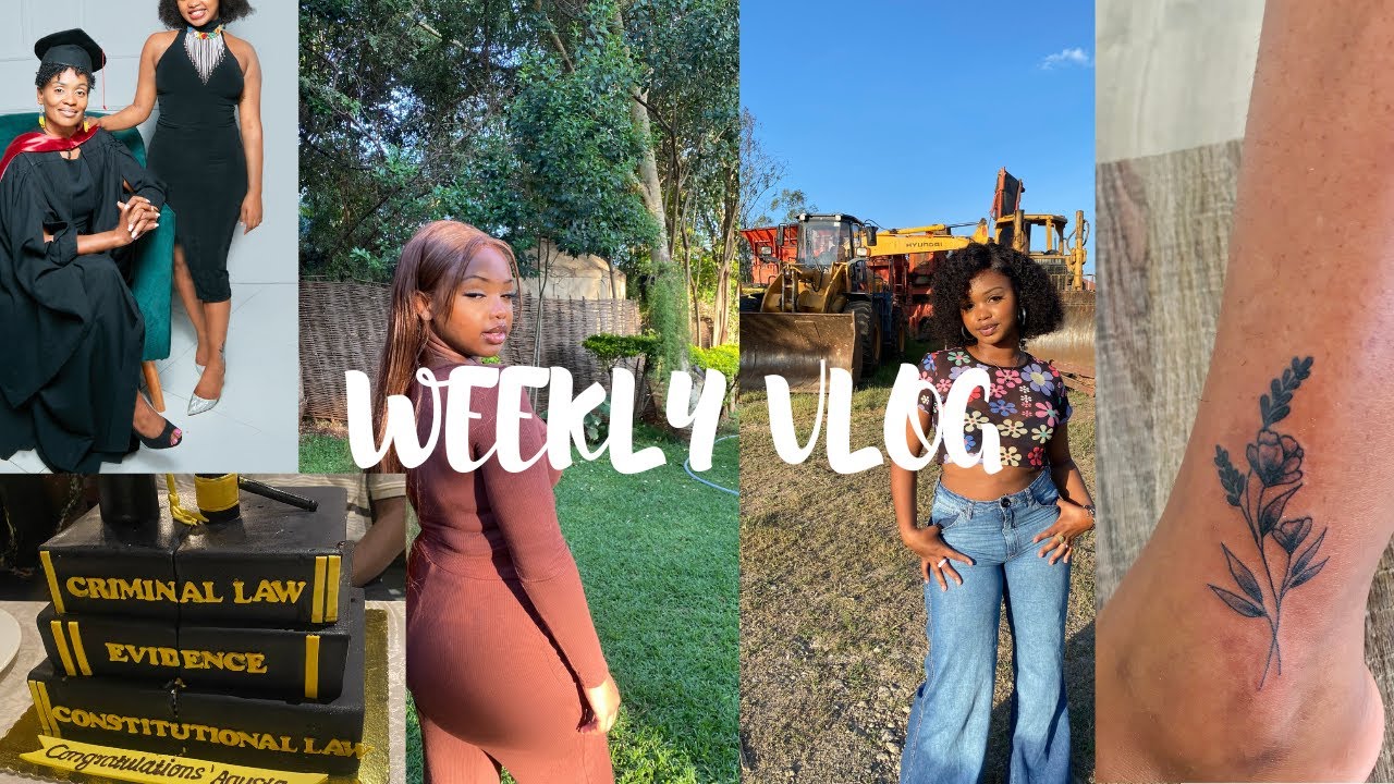 VLOG|| Few days in my life, new TATTOO, tattoo tour, my MOM'S GRAD, ROAD TO 1000 SUBS.🥹