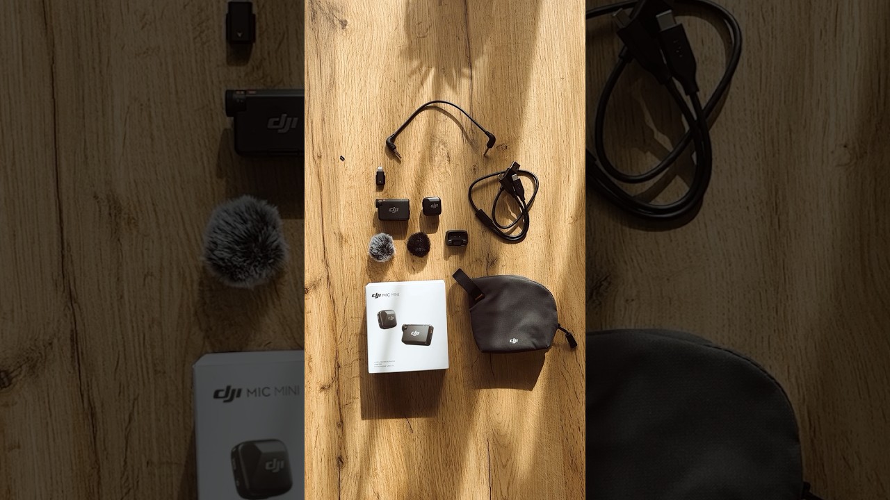 Unboxing the DJI Mic Mini (1 TX + 1 RX)