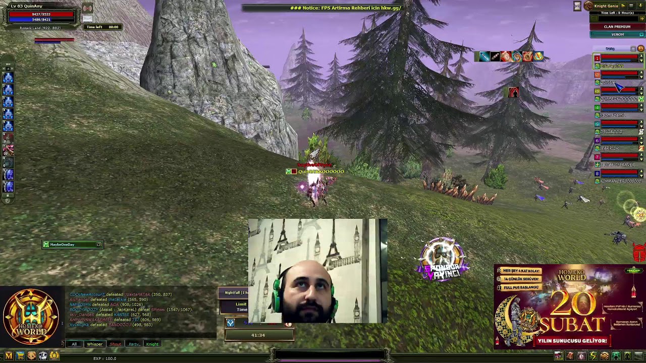 QuinAny   #homekoworld HOMEKOWORLD PK SOHBET | PK VURDUMLAŞMA #knightonline