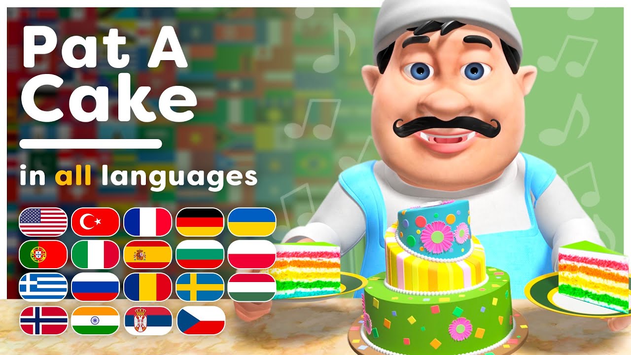 Pat A Cake! | All languages! | Multilanguage Kids Song | Hey Kids Worldwide