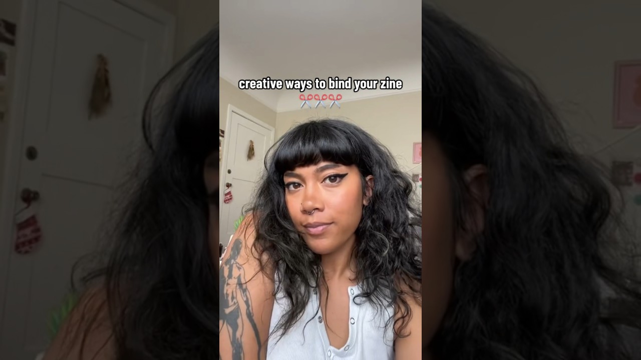 3 creative ways to bind your zines! ✂️✨