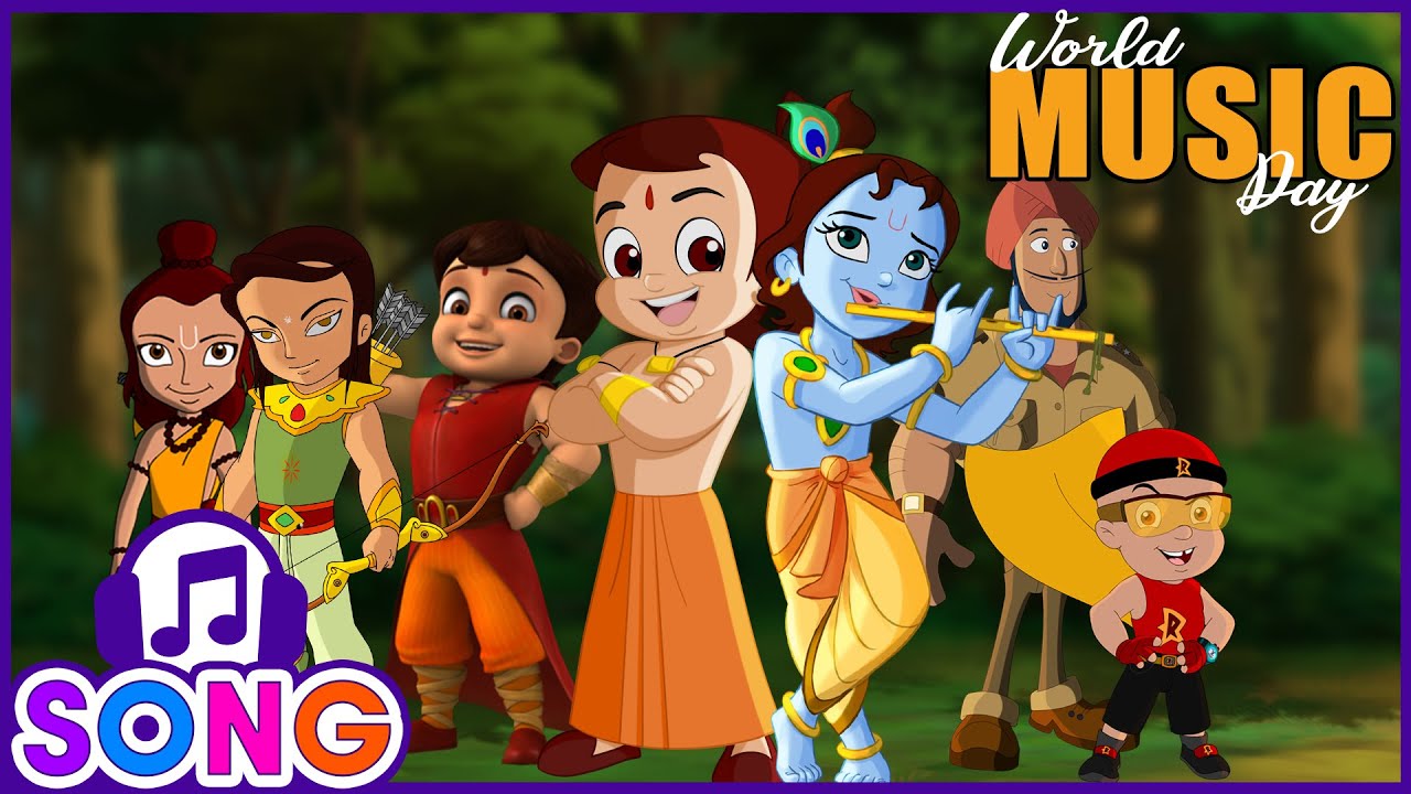 World Music Day Special 🎵 | Top Songs from Chhota Bheem, Mighty Raju & More | Green Gold Music