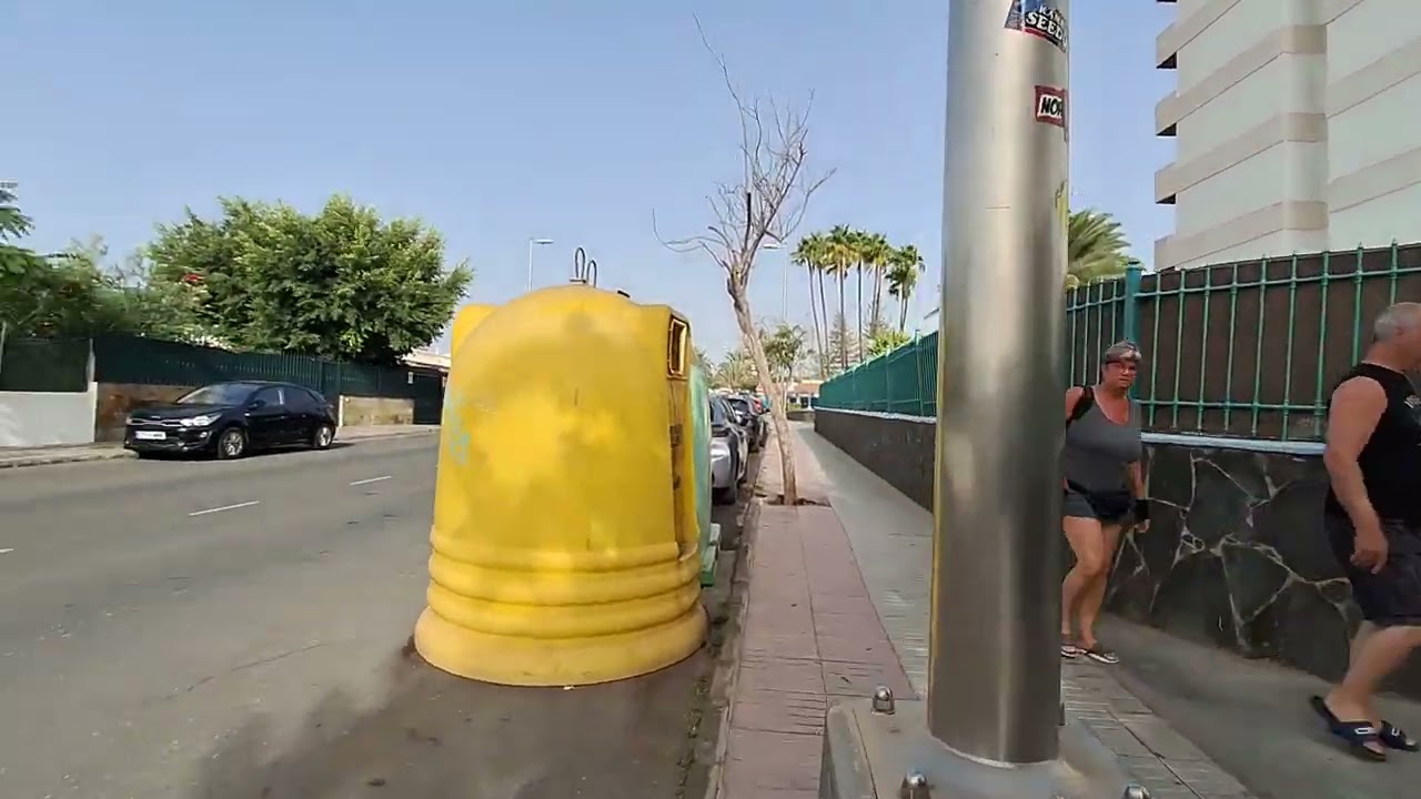 Playa del Ingles Hotel Principado, Hotel Riu Palace Palmeras  Walk