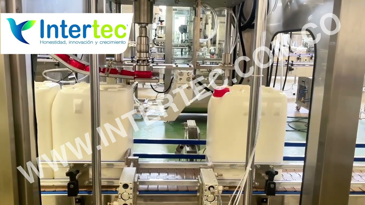 M&aacute;quina Llenadora Autom&aacute;tica de Bidones, INTERTEC
