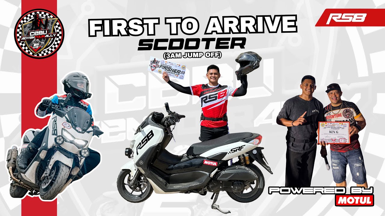 Cebu Adventourally V5 | First to Arrive Scooter 5th to arrive overall  (3am Jump off)