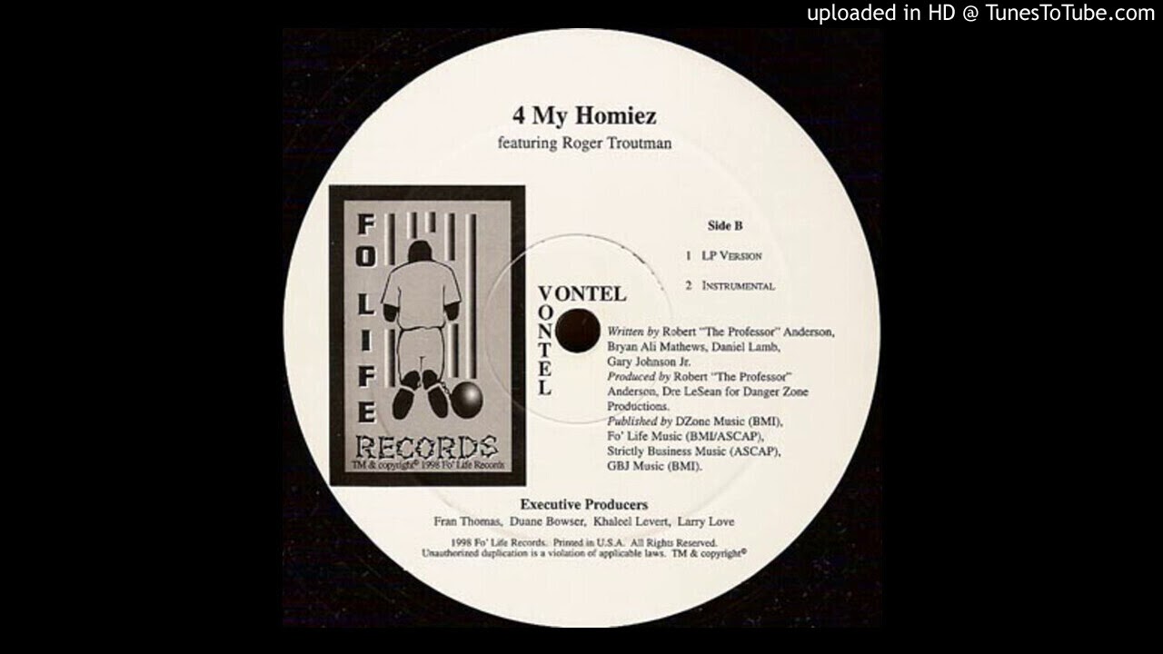 Vontel - 4 My Homiez (Instrumental)