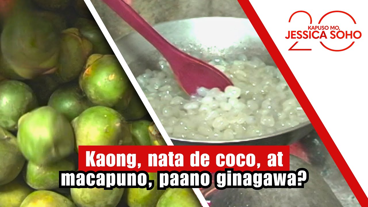 Kaong, nata de coco, at macapuno, paano ginagawa? | Kapuso Mo, Jessica Soho