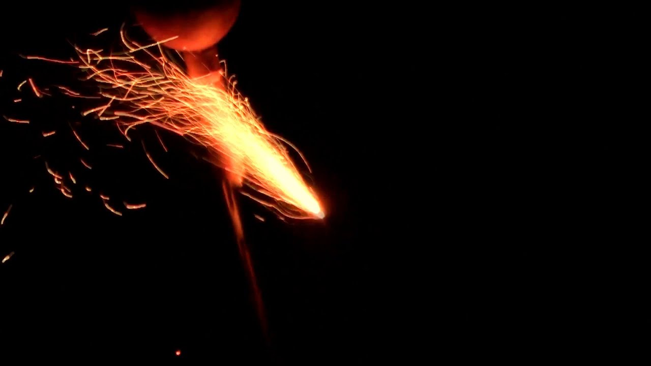1LB HYBRID ROCKET ---- 80mm BALL SHELL ---- WILLOW DIADEM TO SPANISH GREEN