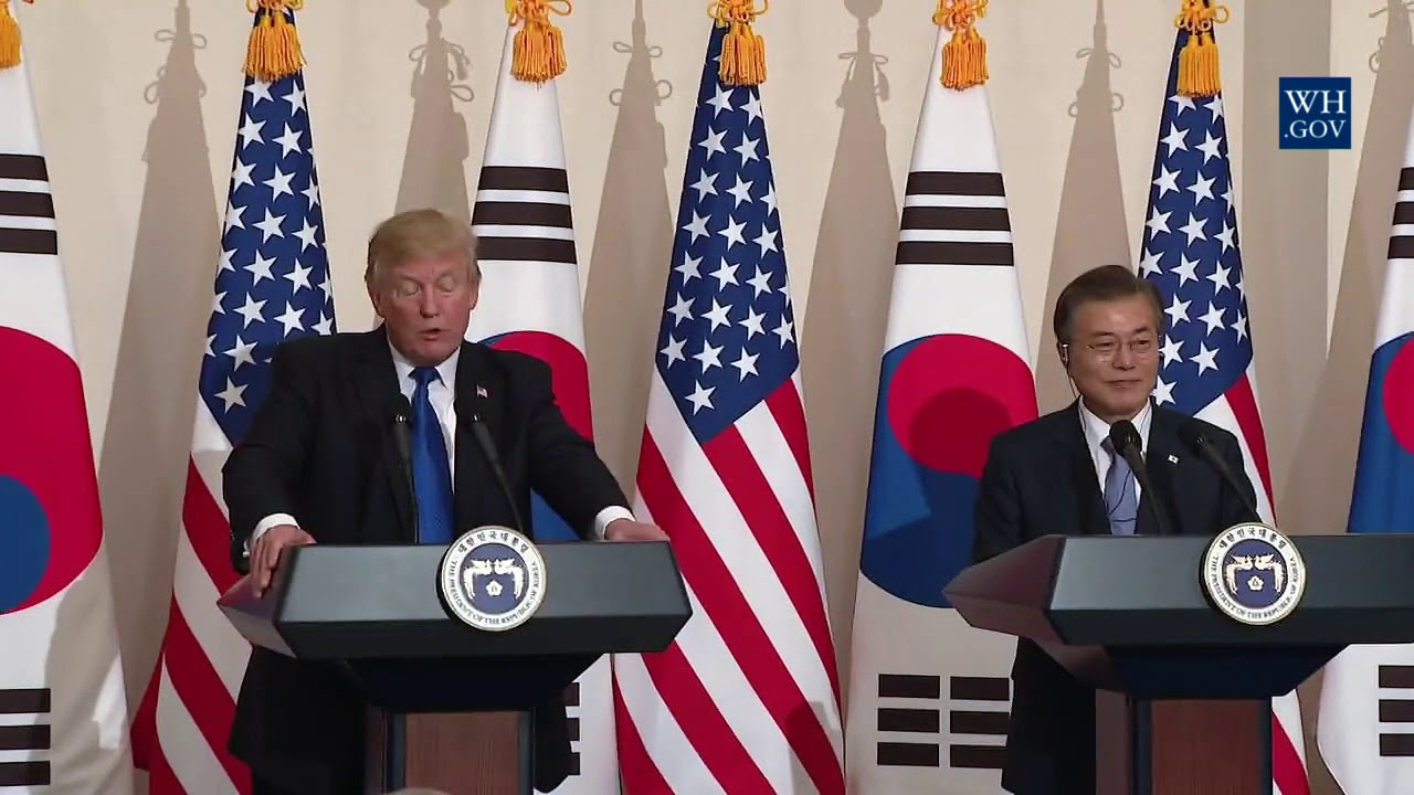 President Trump Participates in a Joint Press Conference with President Moon
