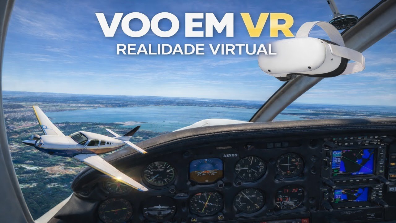 Flight Simulator 2024 em VR ✈️🌍: Explorando Paisagens Incríveis com Minha Co-pilota