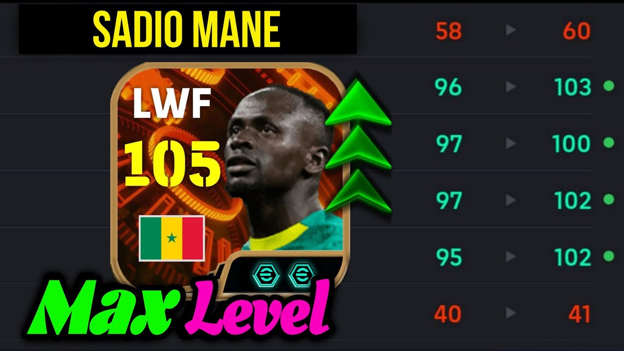 How to train Bigtime Sadio Mane in eFootball 2026 | 105 rated Sadio Mane Best Training Guide in Pes