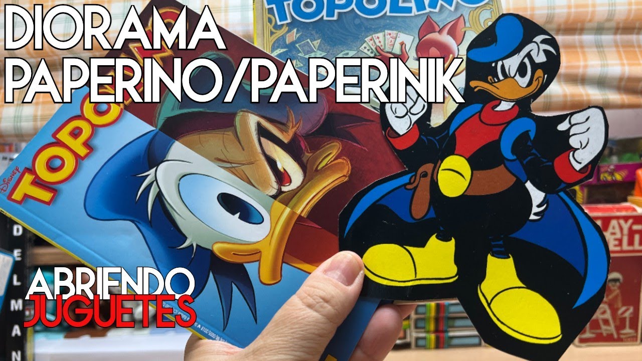 ABRIENDO JUGUETES: EL DIORAMA DE PATOMAS (PAPERINIK) DE LA REVISTA ITALIANA TOPOLINO