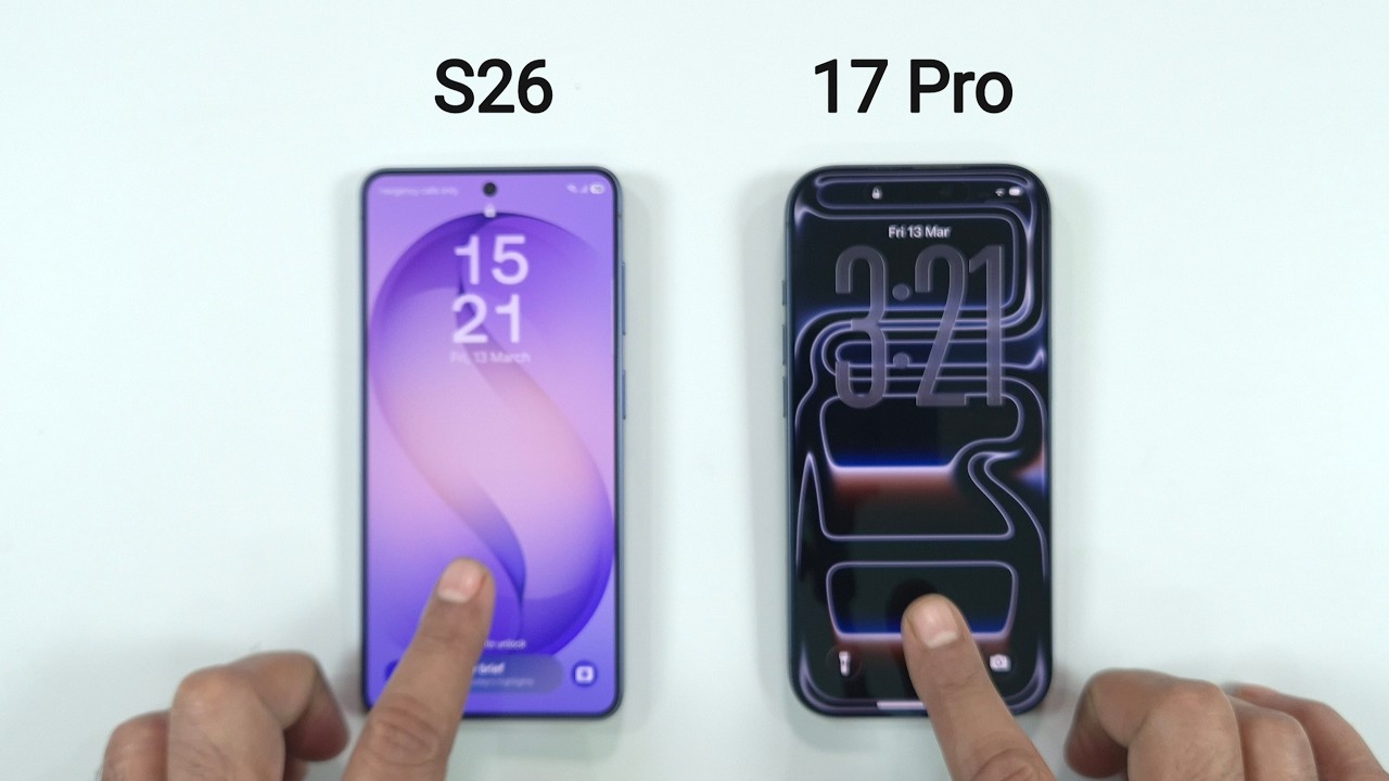 Samsung S26 vs iPhone 17 Pro - Speed Test