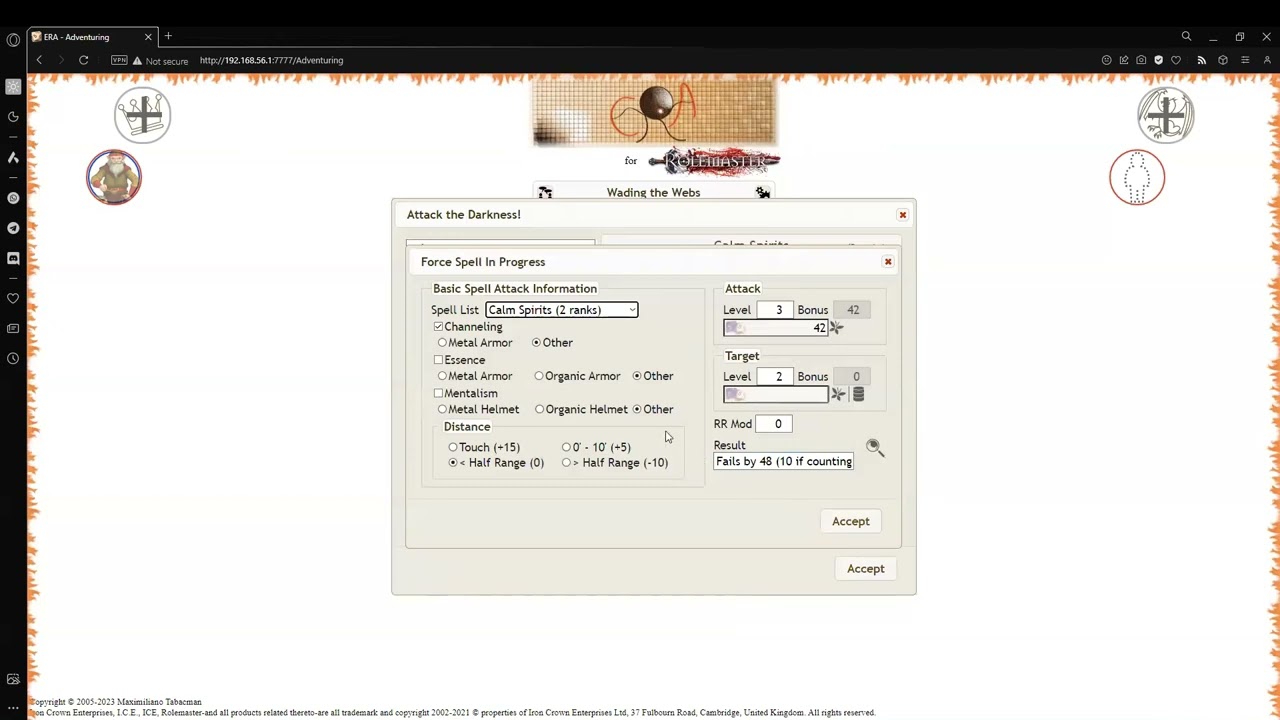 ERA for Rolemaster - RMU Adventuring