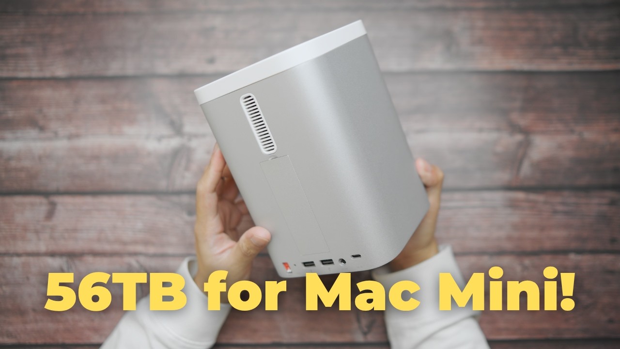 Expand Your Mac Mini up to 56TB - Orico Mini Tower Review!