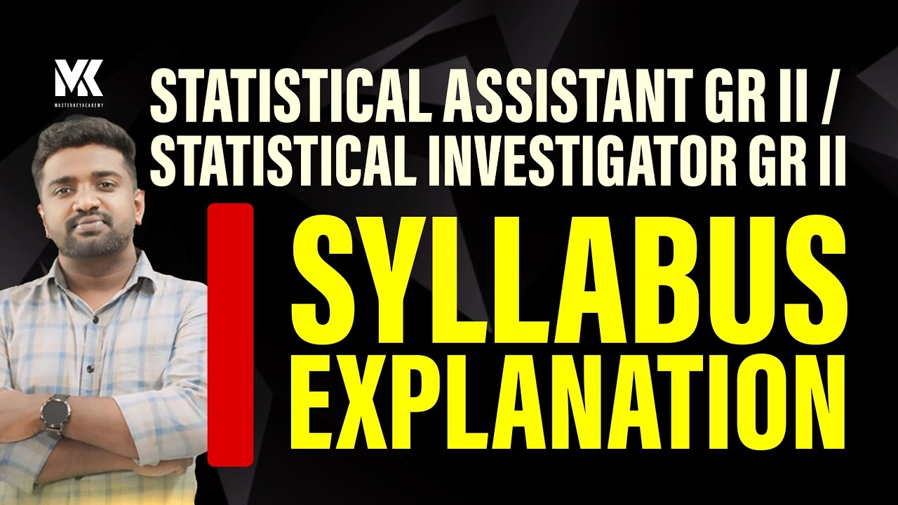 STATISTICAL ASSISTANT GR-2 ||SYLLABUS EXPLANATION ||WEBINAR @JANUARY 5th ||JOIN OUR PREMIUM BATCHES