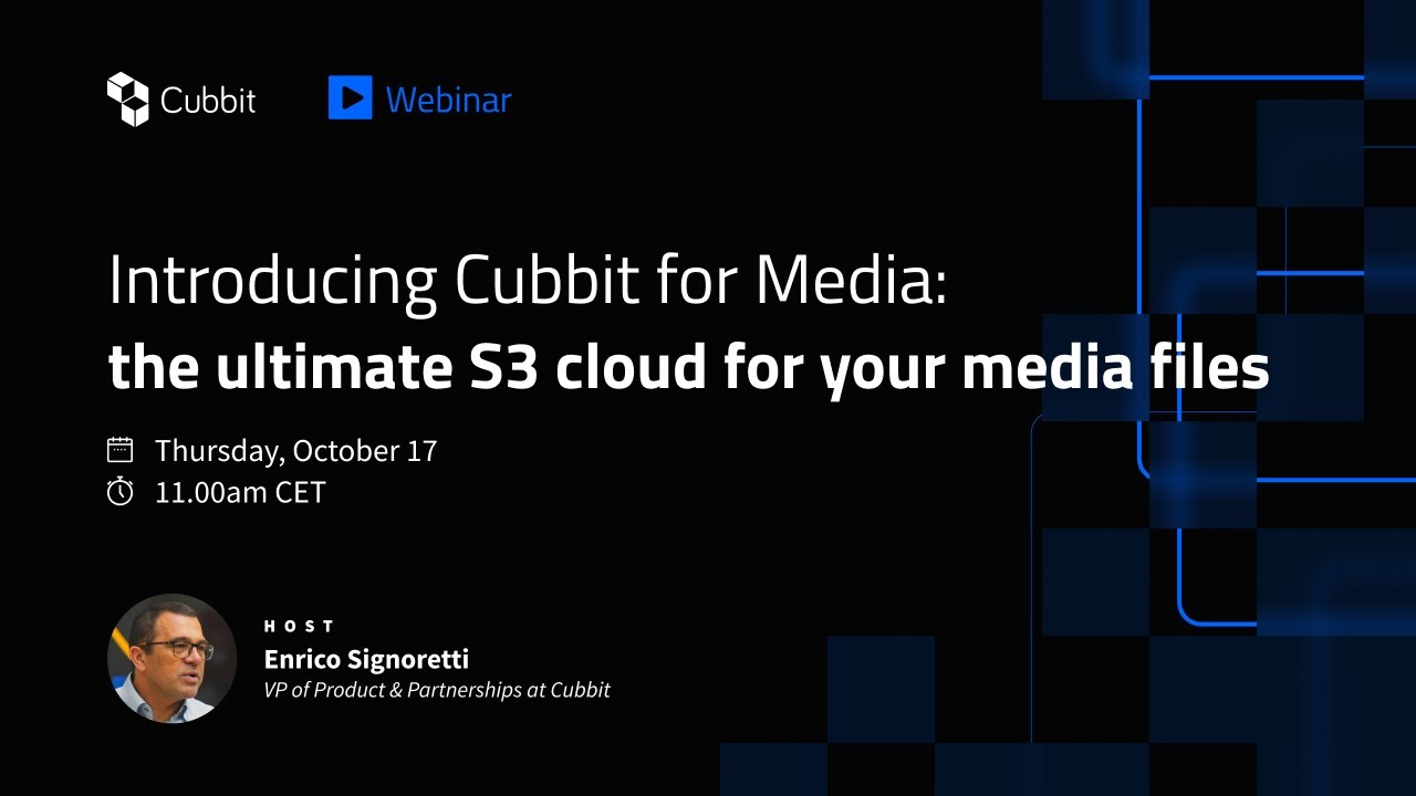 Introducing Cubbit for Media: the S3 cloud storage for the media industry