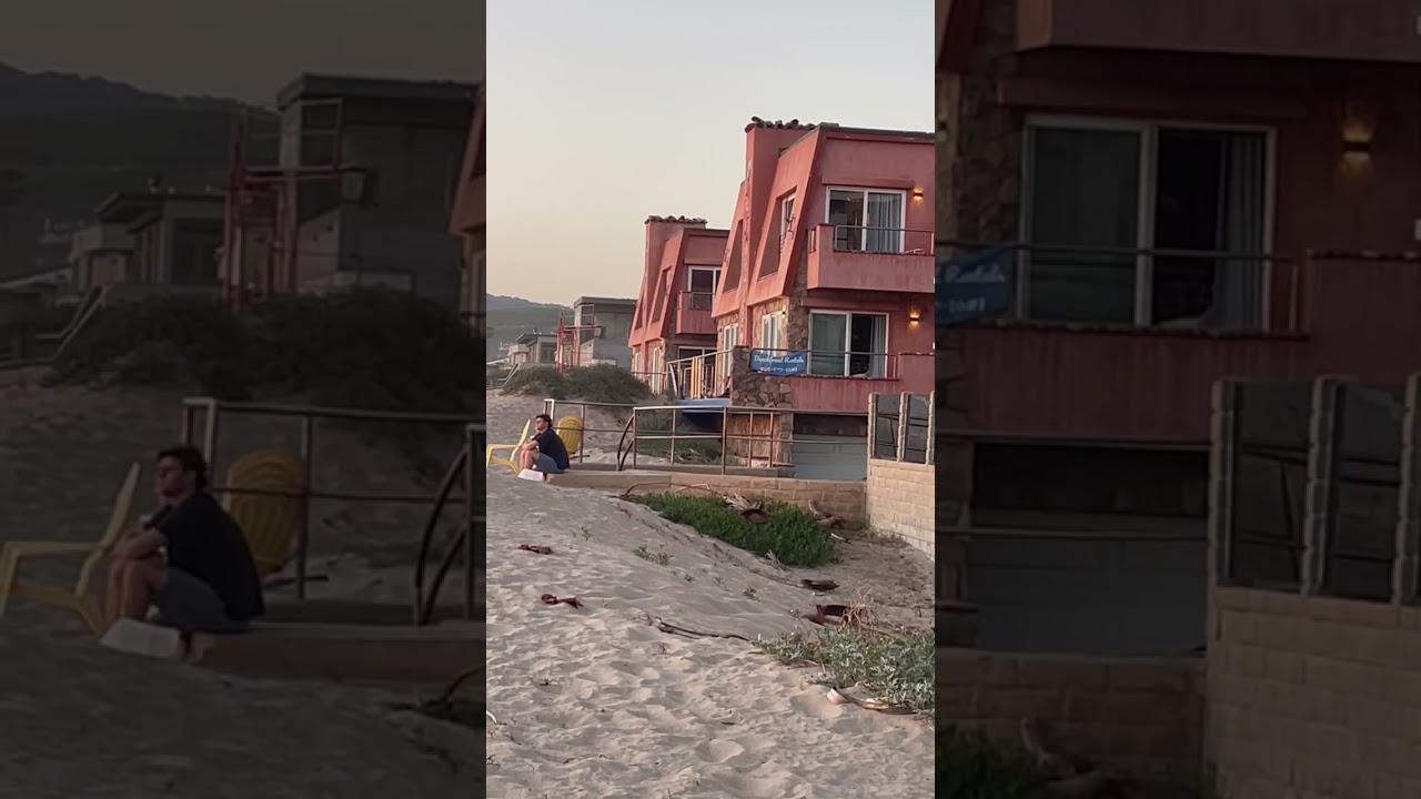 TWO PINK HOUSES BY THE OCEAN :)