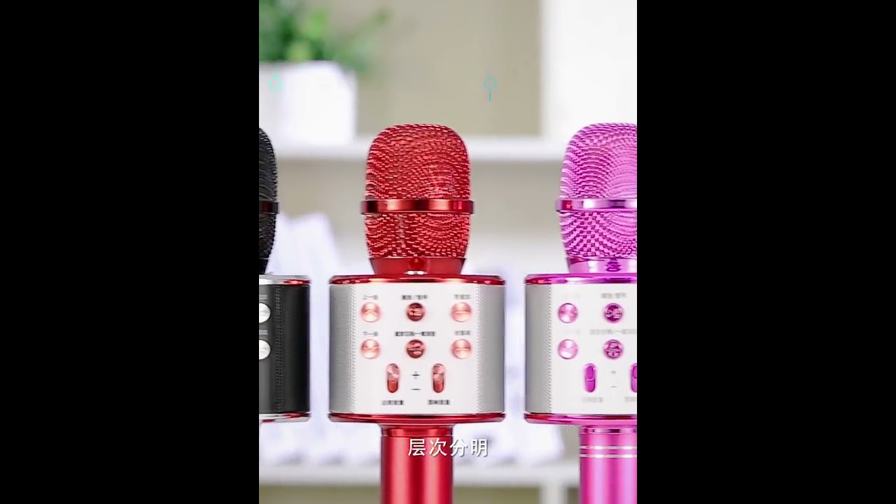 Профессиональный bluetooth беспроводной микрофон динамик ручной караоке музыкальный плеер пение