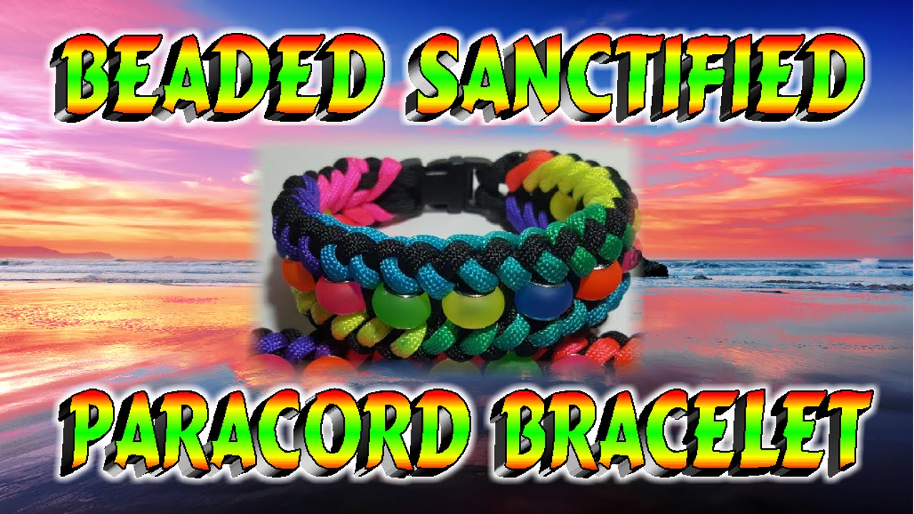 BEADED SANCTIFIED PARACORD BRACELET1