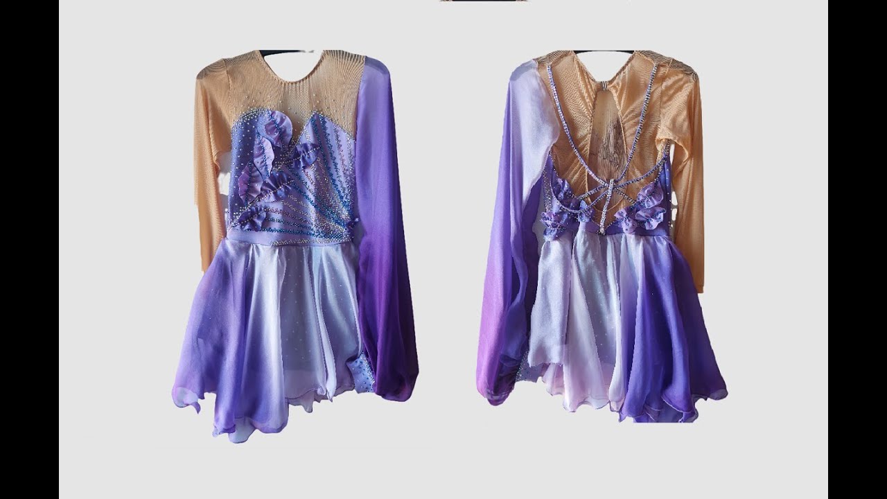 Maillot Lila para patinaje artístico