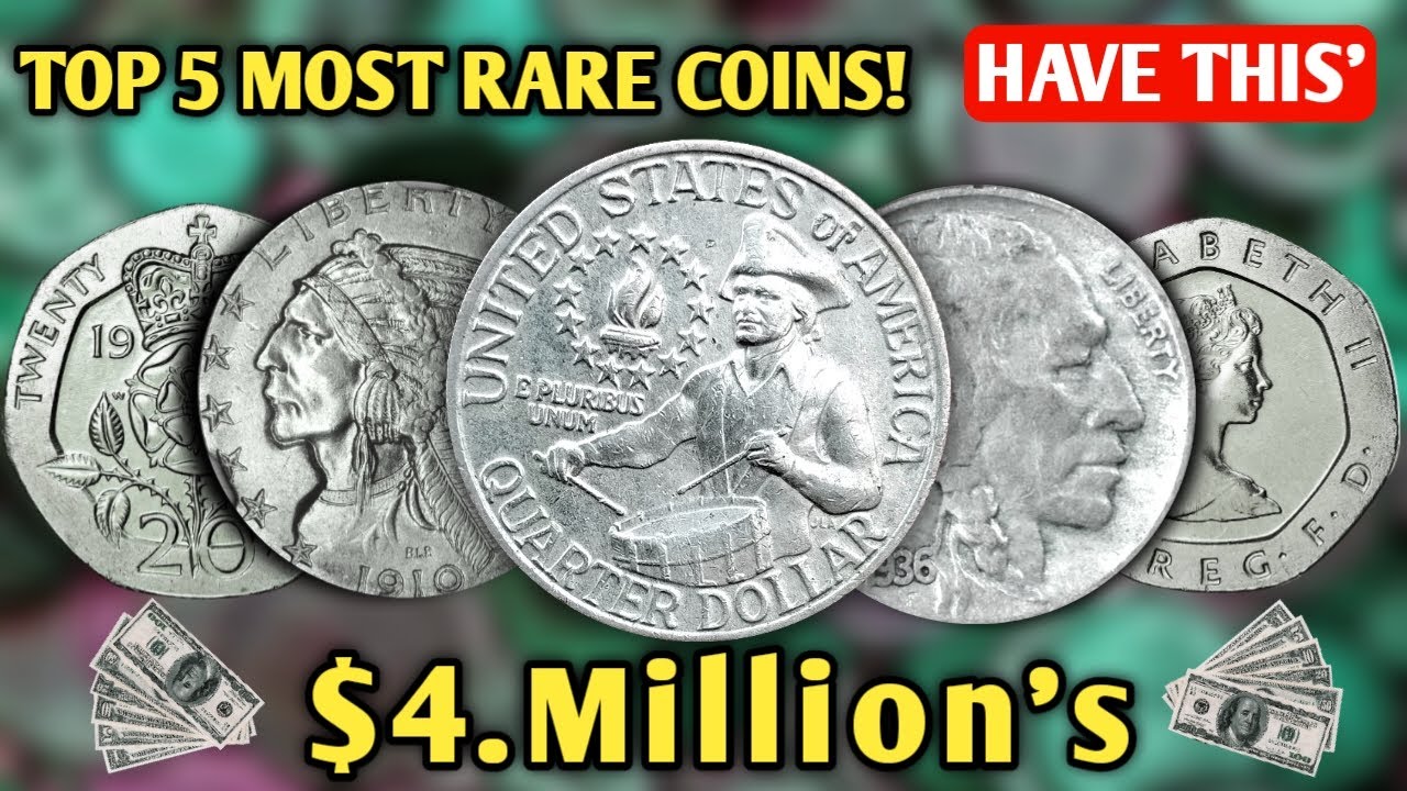 TOP 5 MOST ULTRA RARE & VALUABLE COINS WORTH A MILLIONS OF DOLLARS
