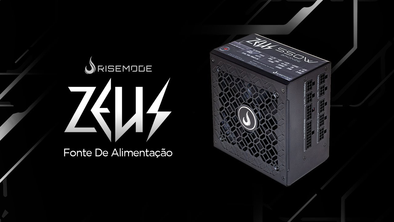 Fonte Gamer Rise Mode Zeus 550w, Bronze Full Modular - RM-PSU-01-BZ-550