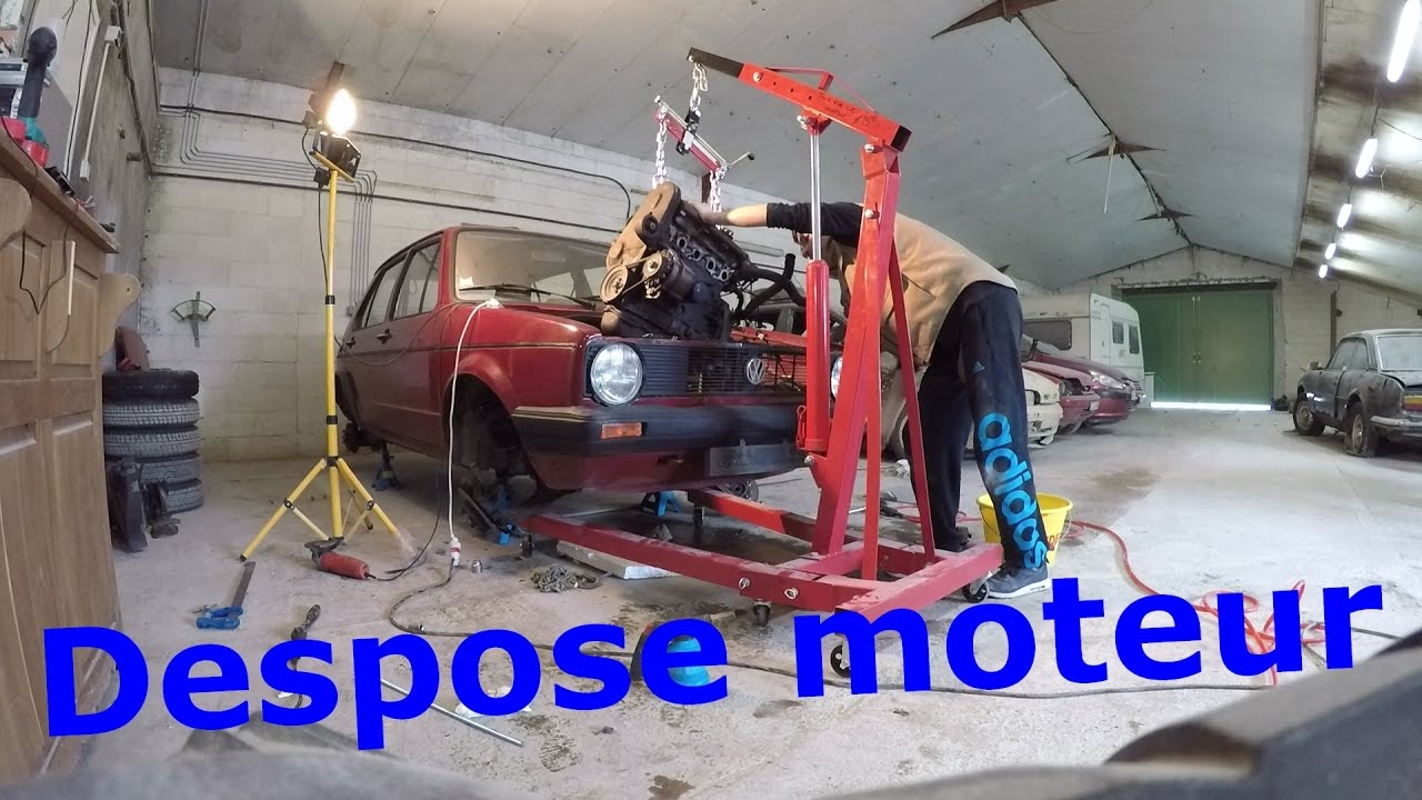 Restauration Golf 1 - Dépose moteur - 🔧2